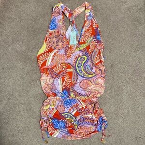 Luli Fama Dynasty T Back Mini Dress Size L